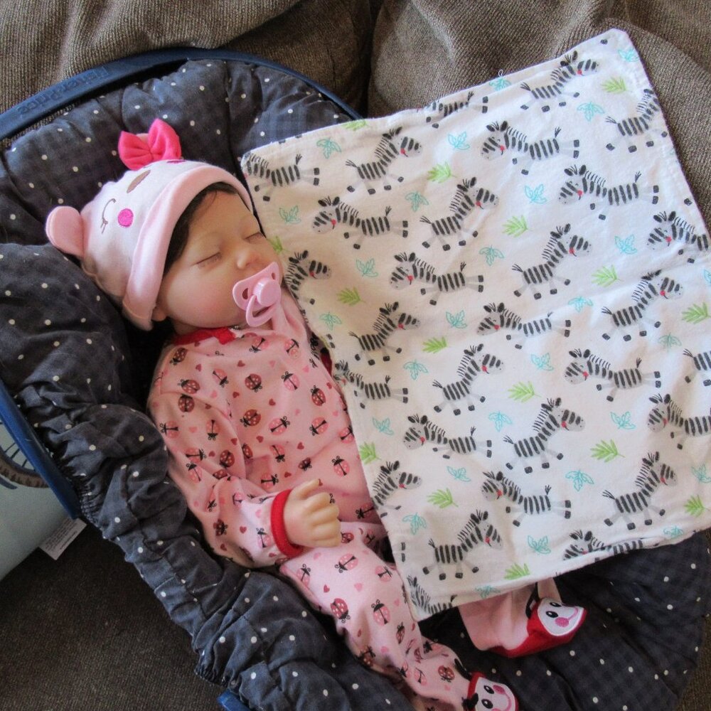 Baby burp cloth flannel burp rag changing pad pet mat nap blanket zebras zebra